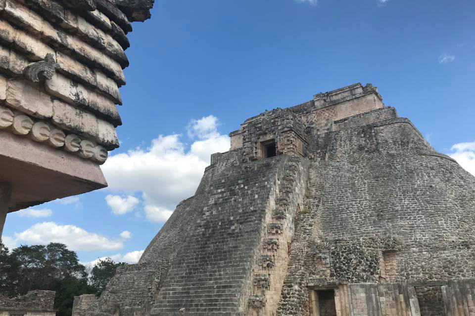 An ancient Mayan structure in Uxmal