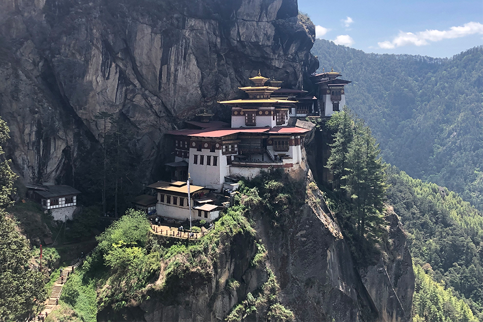 a monastery in the mountains