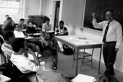 Historical photo of teaching