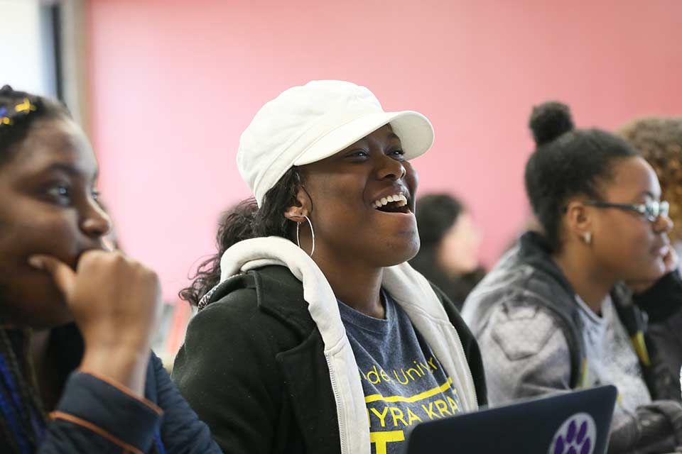 Students engaged in class