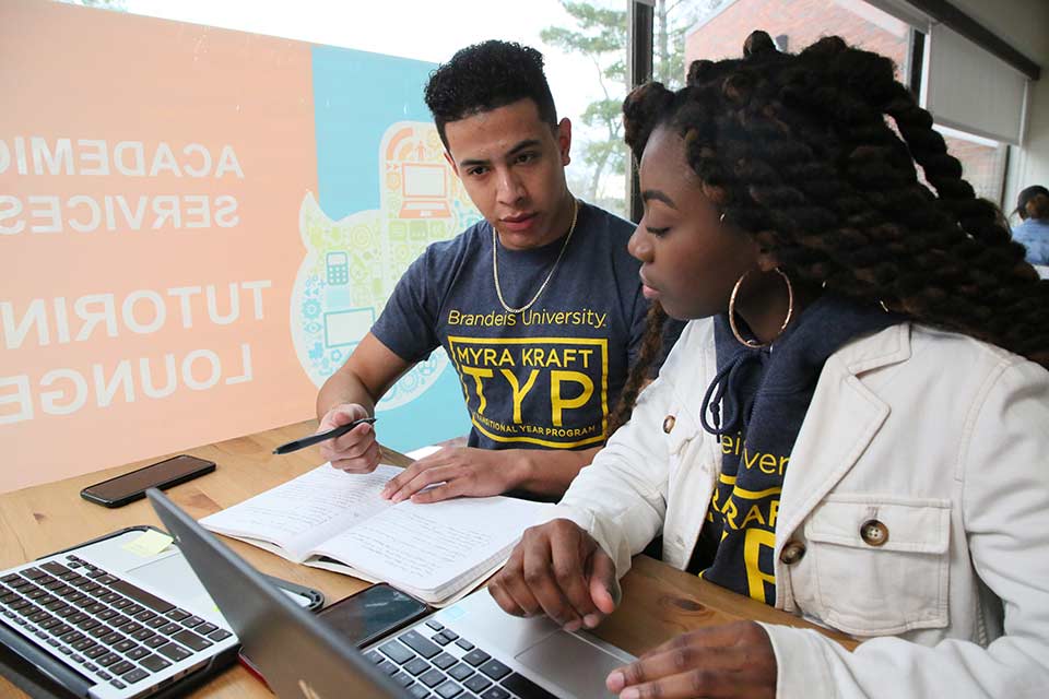 Two students studying in the MKTYP lab