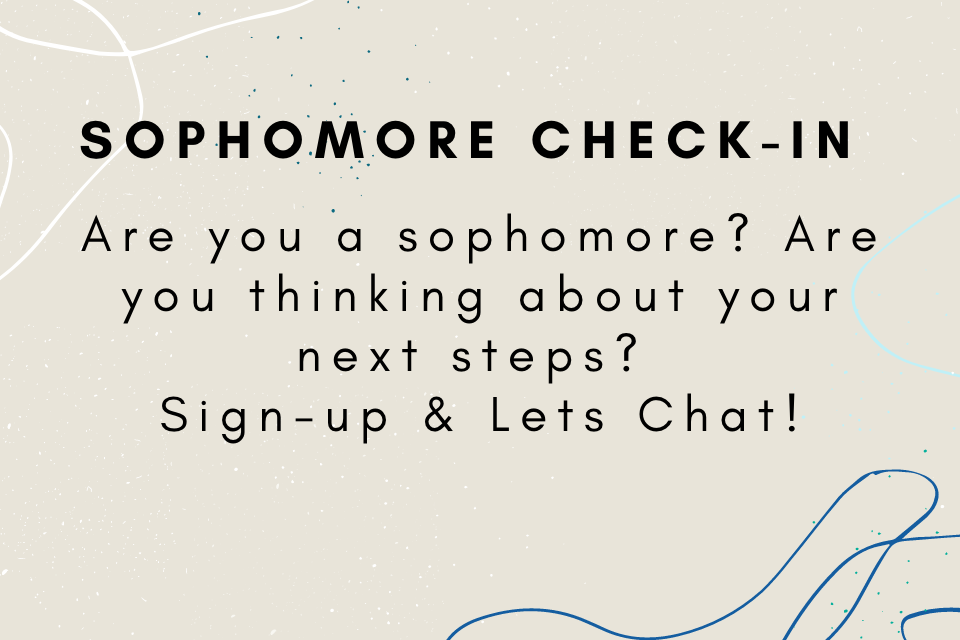 Sign up for our sophomore check in with QR code