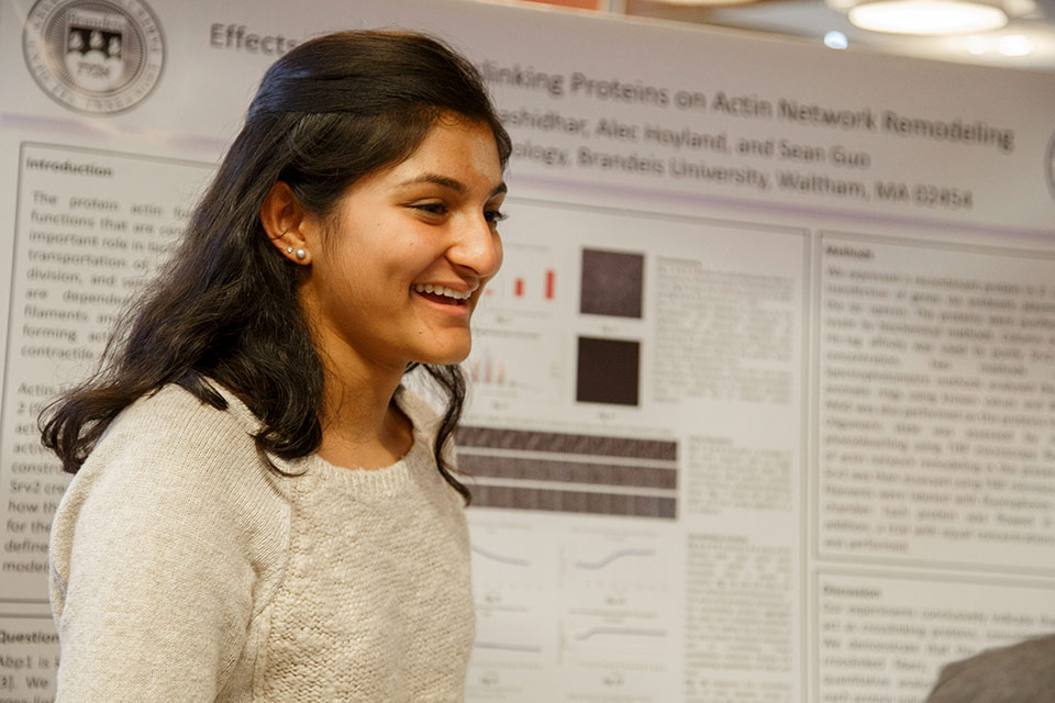 QBREC student at a poster session