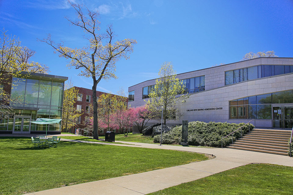 Exterior of the Shapiro Admissions Center