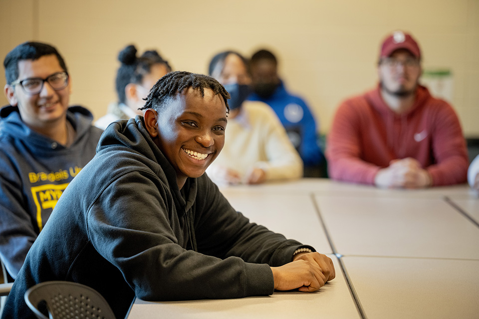 MKTYP student engaging in class