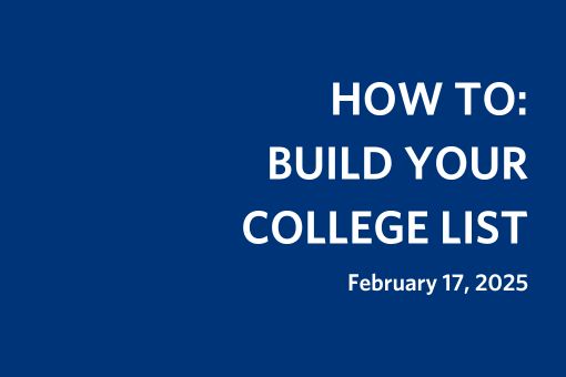 How to: Build Your College List