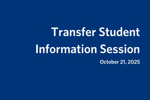 Transfer Student Information Session