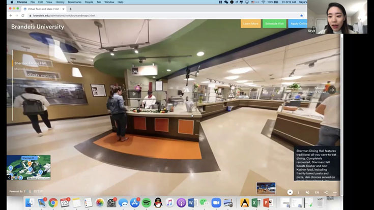 brandeis university virtual tour