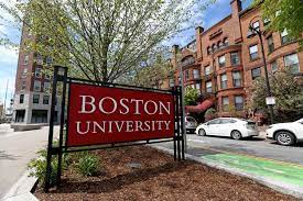 Boston University sign