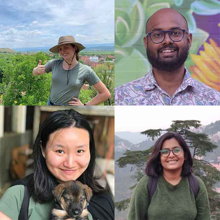 headshots of 4 3MT finalists