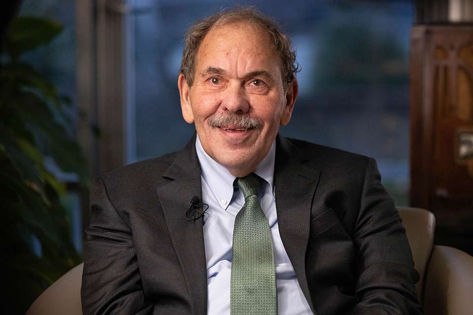 Headshot of Brandeis University President Arthur Levine