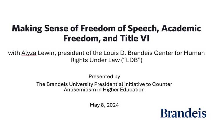 Title slide: Making Sense of Freedom of Speech, Academic Freedom, and Title VI