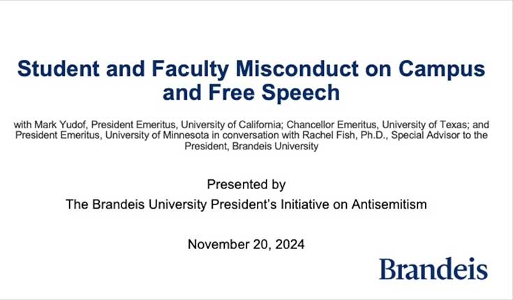Title slide: Student and Faculty Misconduct on Campus and Free Speech