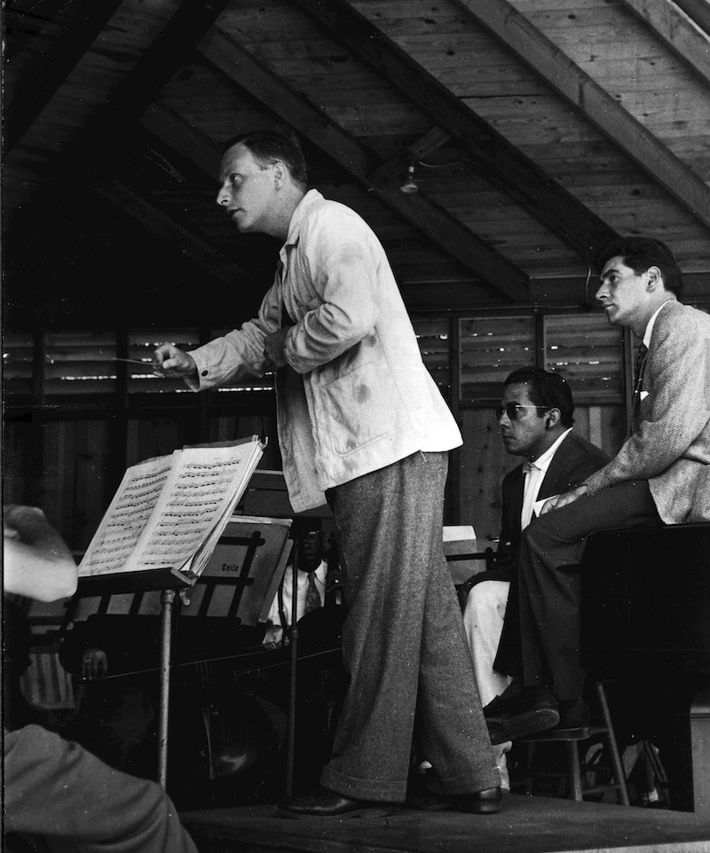 Irving Fine and Leonard Bernstein at Tanglewood