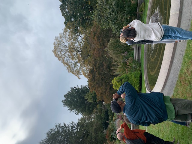 Members of the PEP community view birds with binoculars provided by Mass Audubon. All photos by Jessi Brewer.