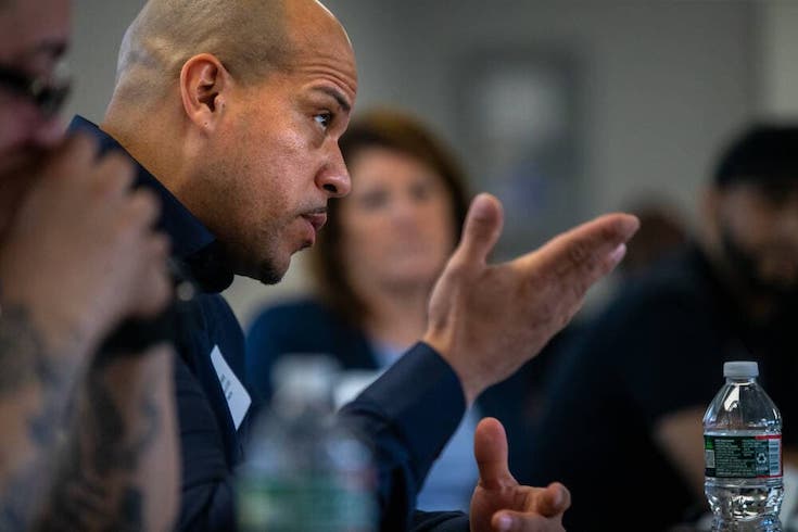 Roberto Rivera, graduate of the 2020 class, discusses his experiences being involved in the School of Reentry program during a roundtable discussion at the Boston Pre-Release Center.