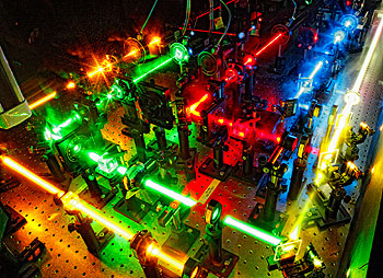 Lab research using lasers technology