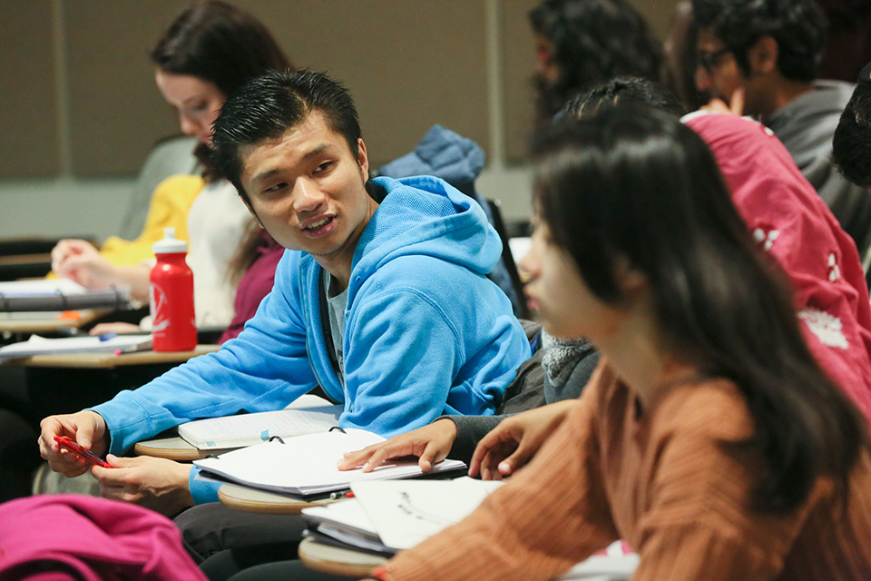 Students in class