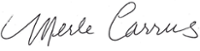 Merle's signature