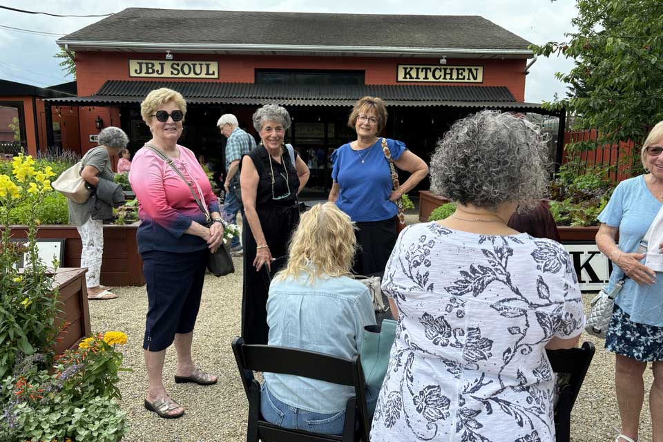 Woman models in a fashion show