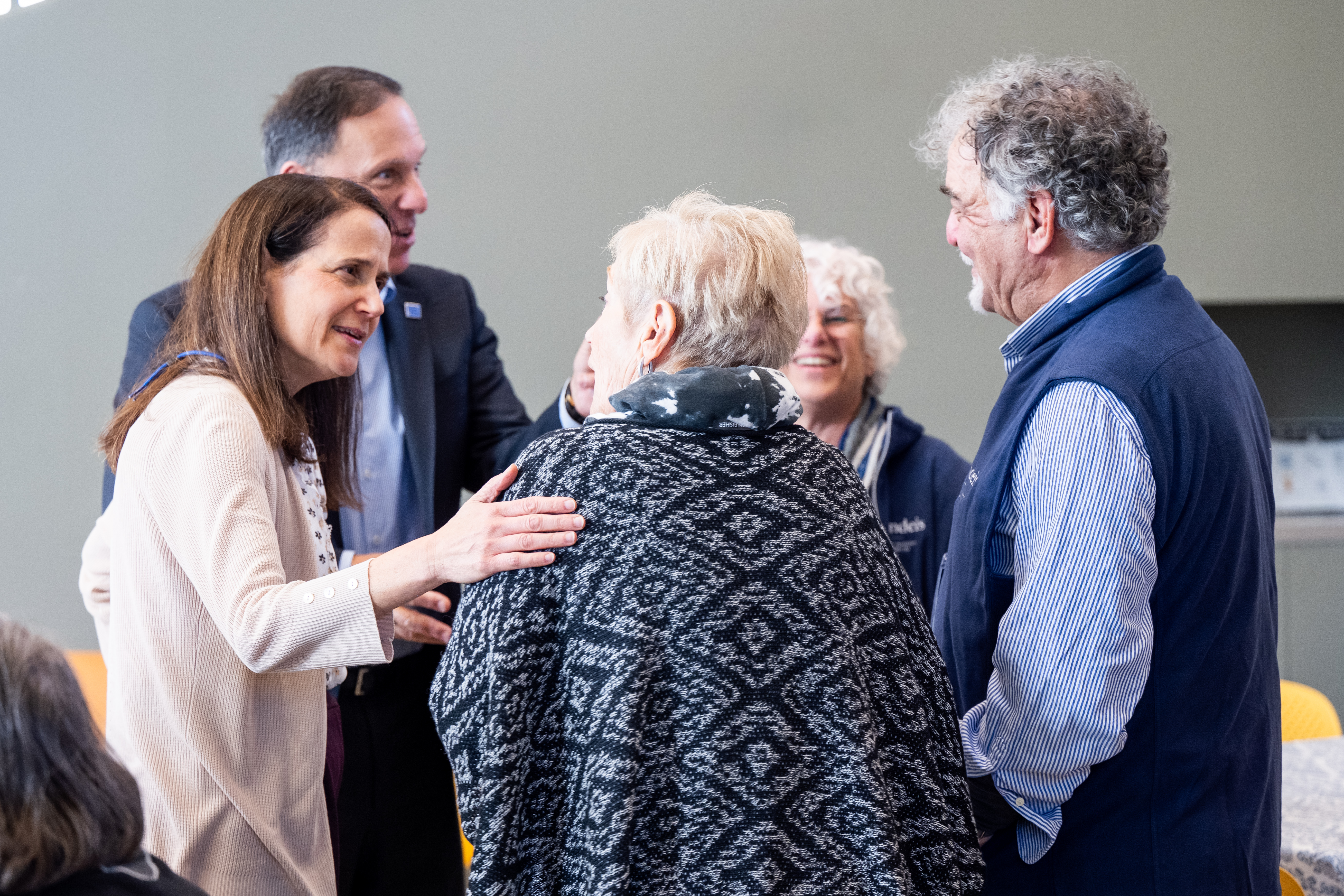 Brandeis President Ron Liebowitz meets with BNC members