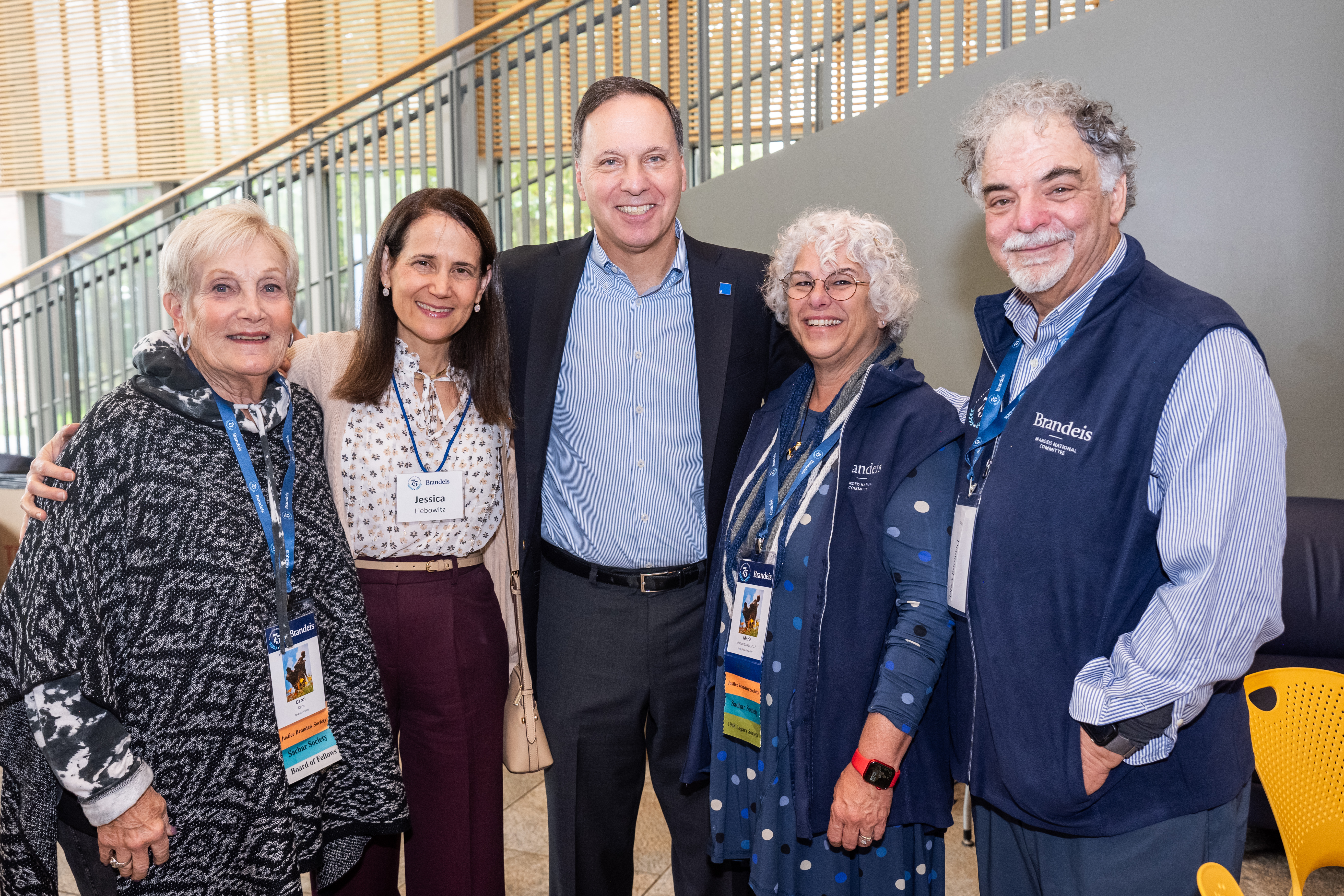 Brandeis President Ron Liebowitz meets with BNC chapter leadership