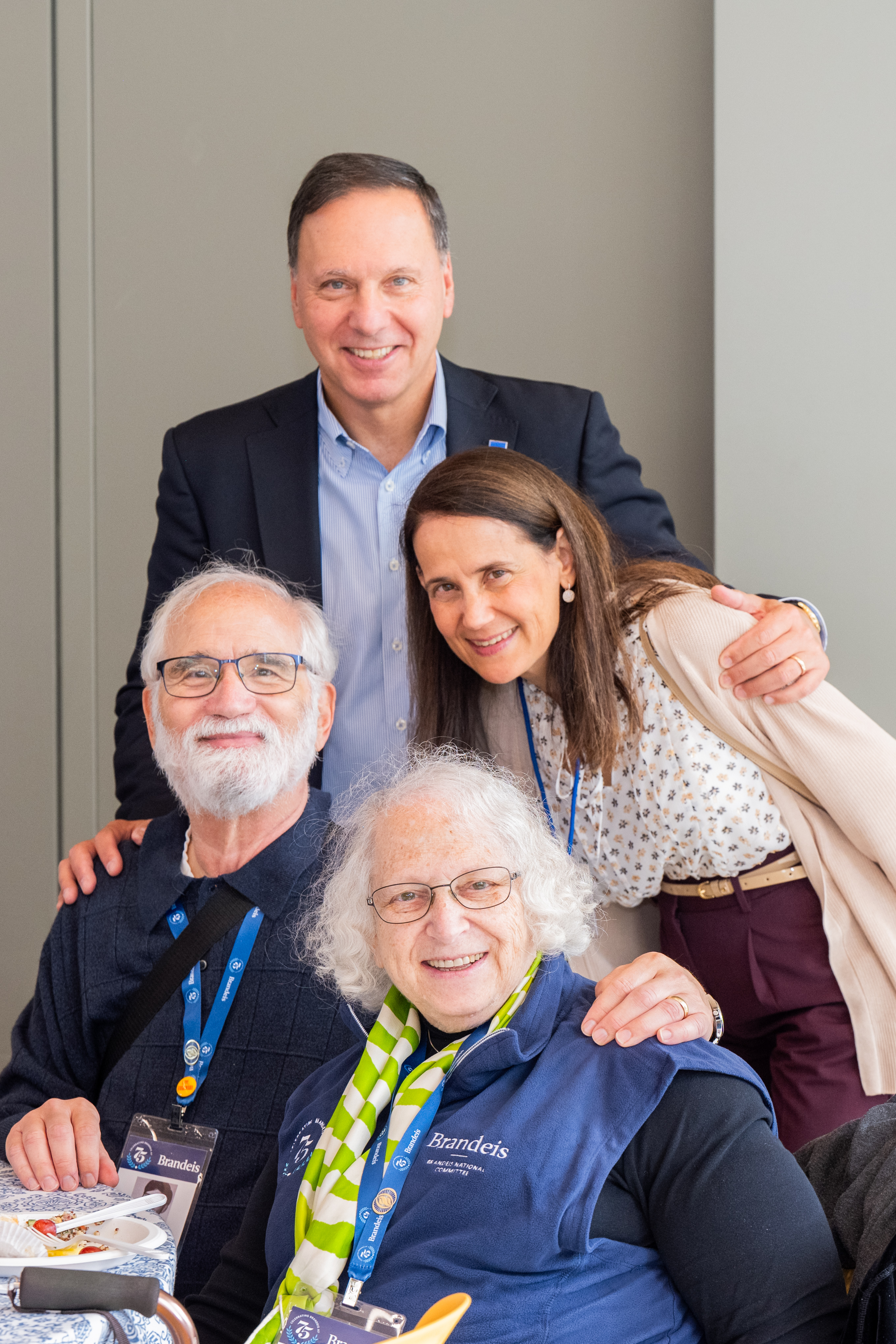 Brandeis President Ron Liebowitz meets with BNC members at luncheon