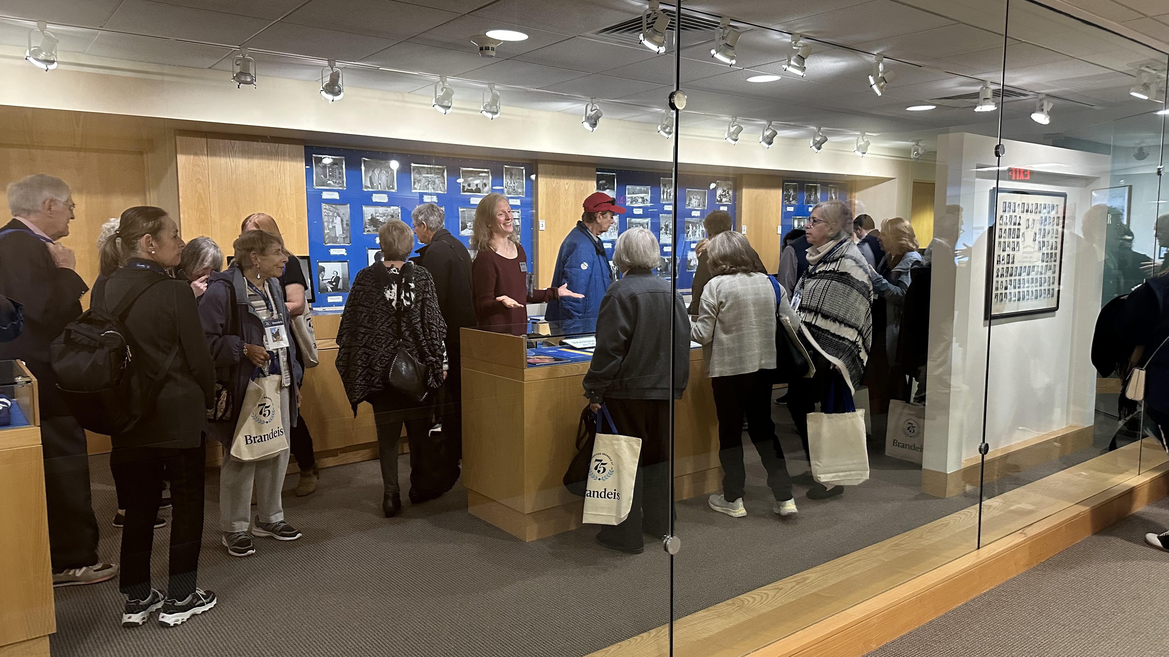 BNC members tour the Brandeis Library