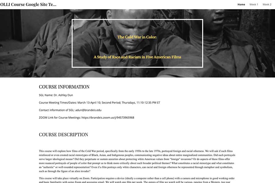 Cold War in Color class Homepage