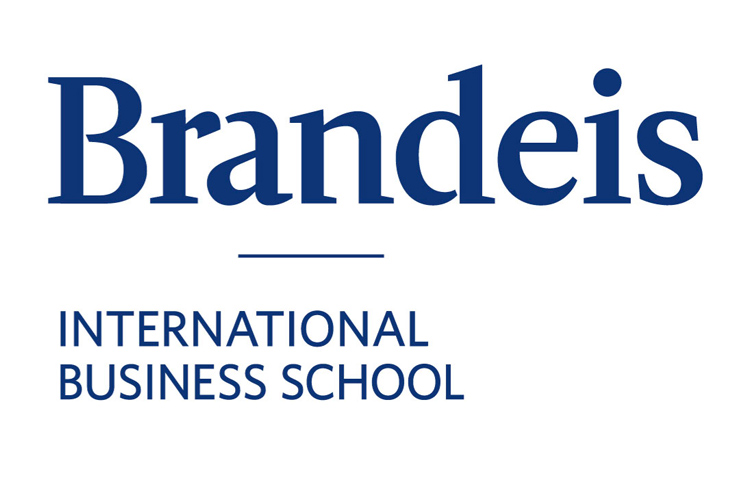 Brandeis IBS logo vertical variant aligned left