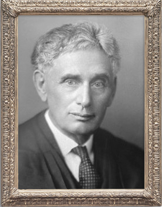 Framed portrait of Louis D. Brandeis
