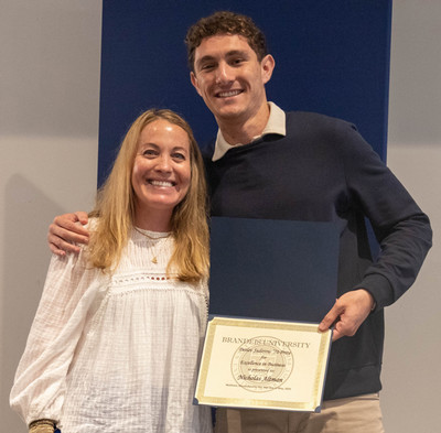 Nick Altman and faculty member