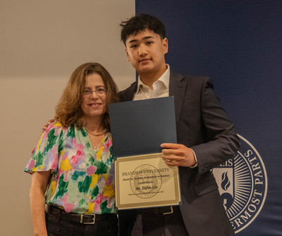 Stefan Liu and faculty member