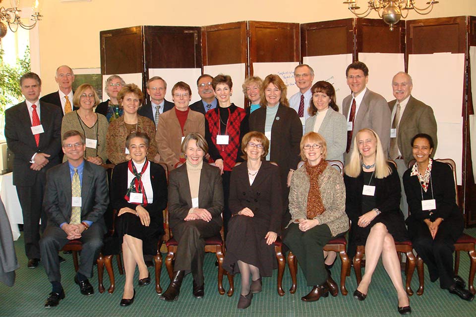 Group photo of C-Change research team at a conference.