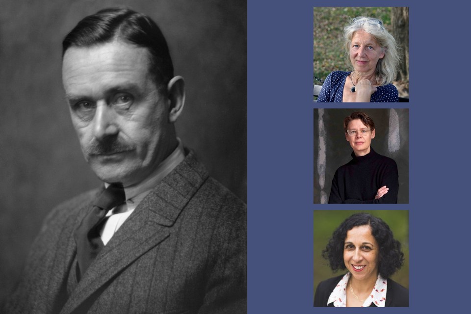 Head shot of speaker Anna Katsman and a picture of a creative brain