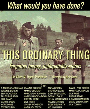 Flyer of This Ordinary Thing in sepia tones of a girl looking at the camera