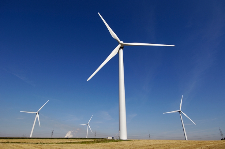 A photo of windmills