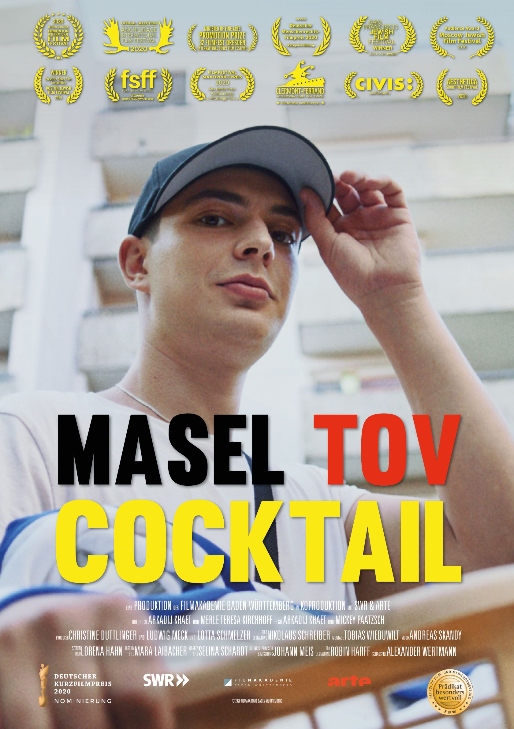 film poster of "Masel Tov Cocktail"
