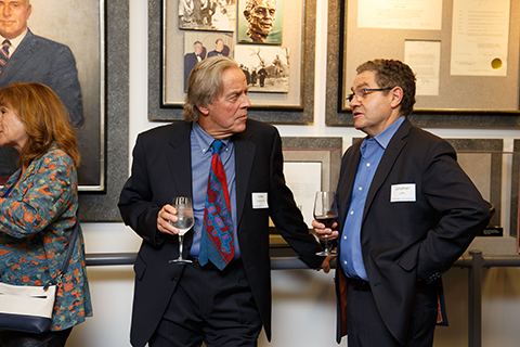 Professor Detlev Suderow '70 of the International Business School speaks with guest Jonathan Joffe 