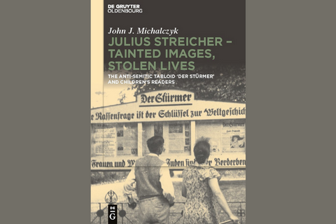 black and white cover for the julius streicher book