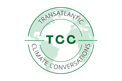 TCC logo with a globe in background
