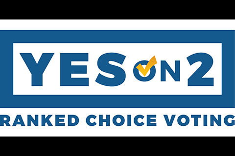 Political sign to vote yes