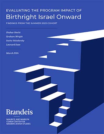 Birthright Israel Onward Evaluation report cover
