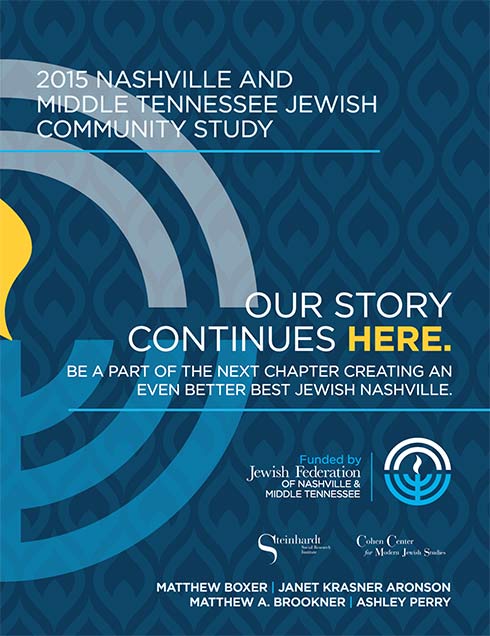 "The 2015 Nashville and Middle Tennessee Jewish Community Study" report cover