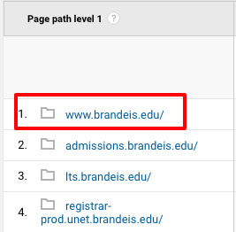 Click www.brandeis.edu