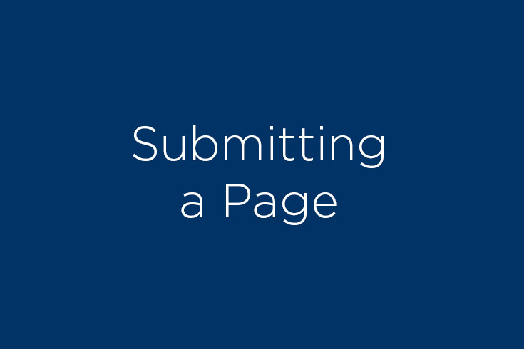 Text reads: Submitting a Page