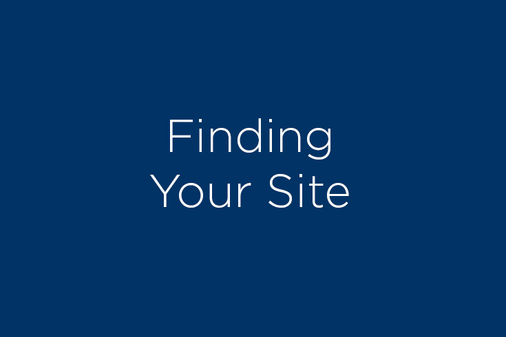 Finding Your Site