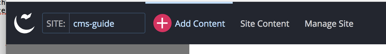 Add Content Menu