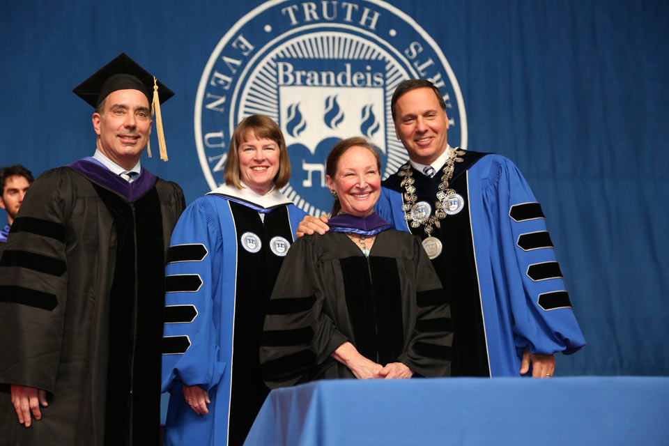 Mark A. Surchin, Provost Lisa Lynch, Rosalie Silberman Abella, President Ron Liebowitz