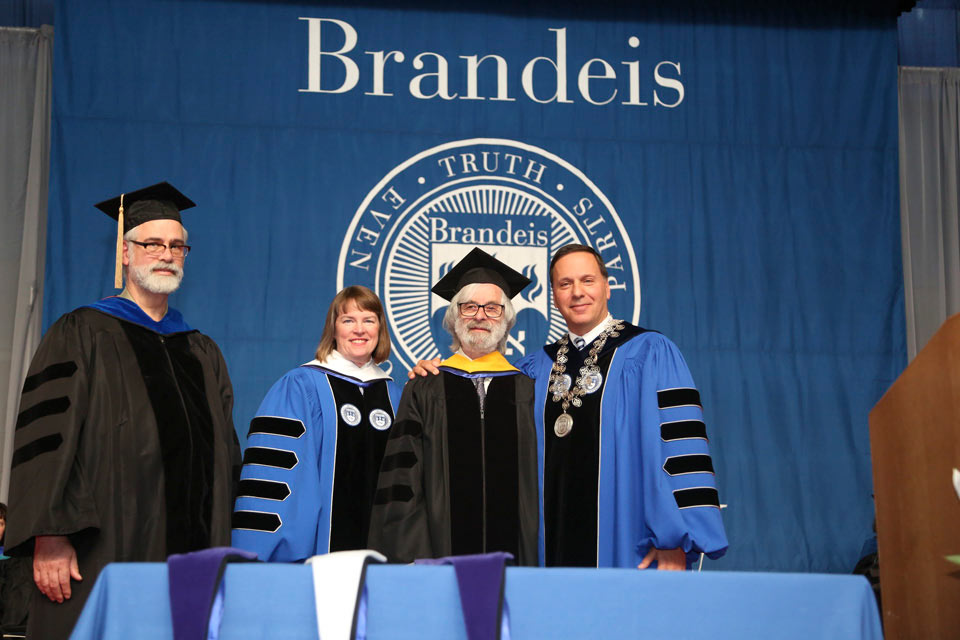 Professor Jordan Pollack, Provost Lisa Lynch, Leslie Lamport, President Ron Liebowitz